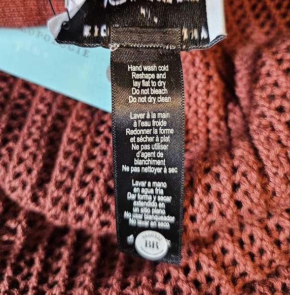 Beach Riot for Anthropologie Halter Crochet Cover-Up Dress, Reddish Brown, 1X - Picture 14 of 14